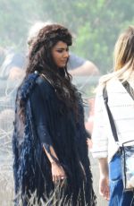 NINA WADIA and RAZANE JAMMAL on the Set of The Sandman Season 2 in Thursley Common 07/16/2024