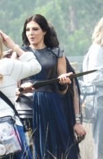 NINA WADIA and RAZANE JAMMAL on the Set of The Sandman Season 2 in Thursley Common 07/16/2024