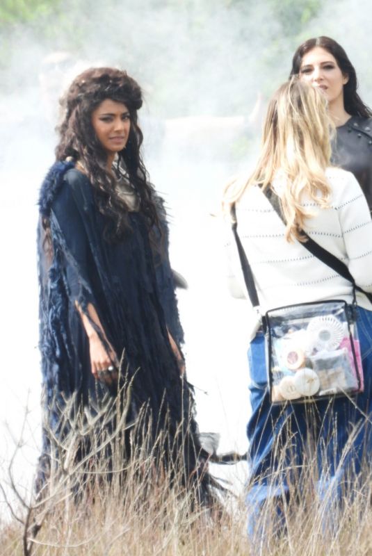 NINA WADIA and RAZANE JAMMAL on the Set of The Sandman Season 2 in Thursley Common 07/16/2024