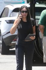 NOOR ALFALLAH Arrives at San Vicente Bungalows in West Hollywood 07/18/2024