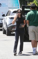NOOR ALFALLAH Arrives at San Vicente Bungalows in West Hollywood 07/18/2024