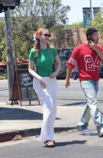 OLIVIA MACKLIN and Benjamin Levy on a Lunch Date in Los Feliz 07/04/2024