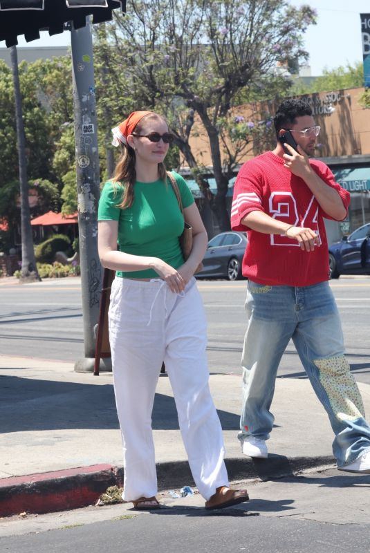 OLIVIA MACKLIN and Benjamin Levy on a Lunch Date in Los Feliz 07/04/2024