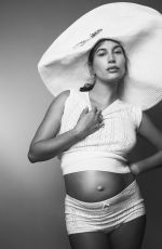 Pregnant HAILEY BIEBER for W Magazine, Summer 2024 Issue