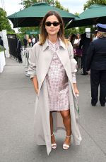 Pregnant JENNA COLEMAN Arrives at Wimbledon Tennis Championships in London 07/13/2024