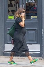 Pregnant JENNA COLEMAN Out in London 07/18/2024