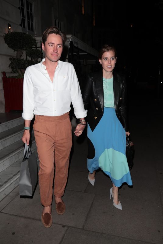 PRINCESS BEATRICE at an Intimate Dinner to Celebrate 20th Anniversary of Maria Sharapova’s First Wimbledon Title in London 07/03/2024