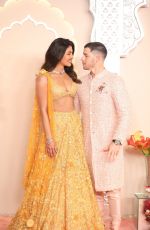 PRIYANKA CHOPRA and Nick Jonas at Anant Ambani