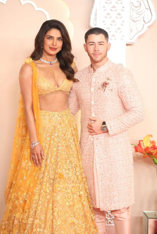 PRIYANKA CHOPRA and Nick Jonas at Anant Ambani