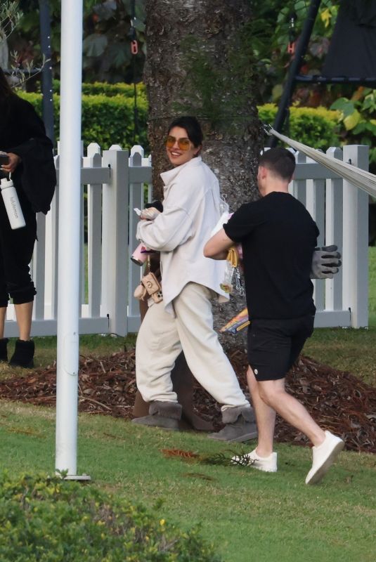 PRIYANKA CHOPRA and Nick Jonas Out in Gold Coast 06/30/2024