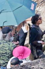 PRIYANKA CHOPRA on the Set of The Bluff on the Beach on Gold Coast 07/27/2024