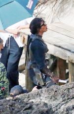 PRIYANKA CHOPRA on the Set of The Bluff on the Beach on Gold Coast 07/27/2024