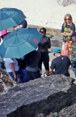 PRIYANKA CHOPRA on the Set of The Bluff on the Beach on Gold Coast 07/27/2024