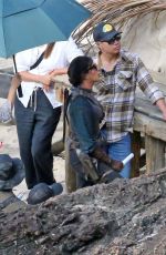 PRIYANKA CHOPRA on the Set of The Bluff on the Beach on Gold Coast 07/27/2024