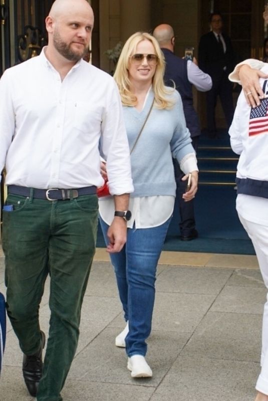 REBEL WILSON Leaves Her Hotel in Paris 07/26/2024