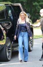 REESE WITHERSPOON on the Set of The Morning Show in New York 07/30/2024