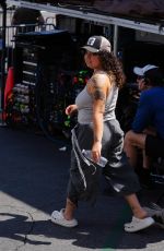 REMI WOLF Arrives at Jimmy Kimmel Live! at El Capitan Entertainment Centre in Hollywood 07/18/2024
