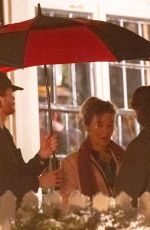 RENEE ZELLWEGER Filming Christmas Snow Scenes for Bridget Jones Movie in London 07/17/2024