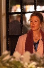 RENEE ZELLWEGER Filming Christmas Snow Scenes for Bridget Jones Movie in London 07/17/2024