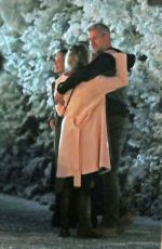 RENEE ZELLWEGER Filming Christmas Snow Scenes for Bridget Jones Movie in London 07/17/2024