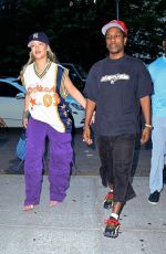 RIHANNA and ASAP Rocky Night Out at Aloft Hotel in New York 07/13/2024