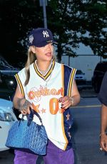 RIHANNA and ASAP Rocky Night Out at Aloft Hotel in New York 07/13/2024