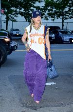 RIHANNA and ASAP Rocky Night Out at Aloft Hotel in New York 07/13/2024
