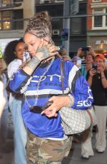 RIHANNA Arrives at an Building in New York 07/23/2024