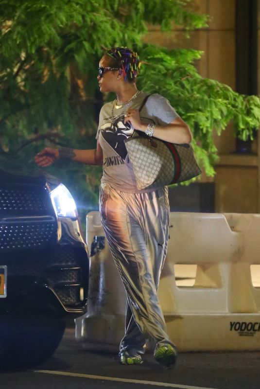 RIHANNA Heading to a Photoshoot in New York 07/10/2024