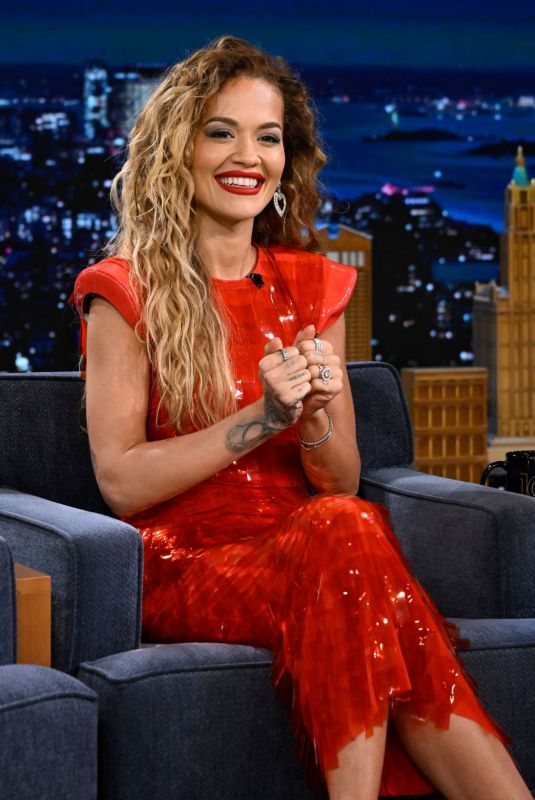 RITA ORA at Tonight Show Starring Jimmy Fallon 07/09/2024
