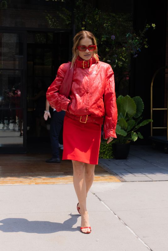 RITA ORA Leaves Her Hotel in New York 07/08/2024