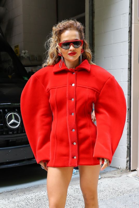 RITA ORA Leaves Live with Kelly and Mark Studio in New York 07/09/2024