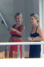 ROXY JACENKO and Oliver Curtis at a Family Break at a Yacht in Portofino 07/13/2024
