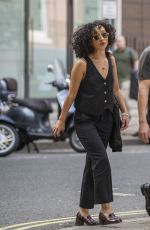 RUTH NEGGA Leaves Chiltern Firehouse in London 07/18/2024