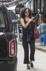 RUTH NEGGA Leaves Chiltern Firehouse in London 07/18/2024