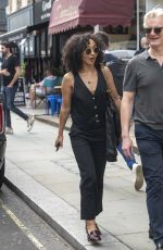 RUTH NEGGA Leaves Chiltern Firehouse in London 07/18/2024