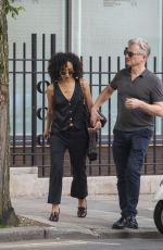 RUTH NEGGA Leaves Chiltern Firehouse in London 07/18/2024