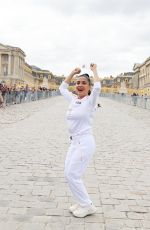 SALMA HAYEK Attends the Carrying of the Olympic Flame for the Paris 2024 Olympic Games 07/23/2024