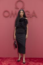 SALWA RAJAA at Opening Night of Omega House in Paris 07/27/2024
