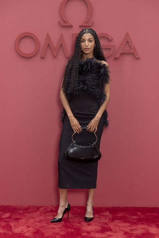 SALWA RAJAA at Opening Night of Omega House in Paris 07/27/2024