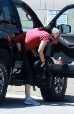 SARAH SILVERMAN and Rory Albanese Out with Their Dog at Vet in Studio City 07/20/2024