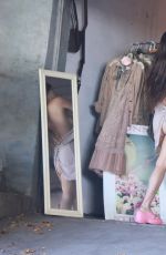 SCOUT WILLIS Trying on Clothes in Front of a Store in Los Feliz 07/08/2024