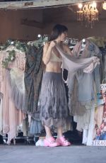 SCOUT WILLIS Trying on Clothes in Front of a Store in Los Feliz 07/08/2024