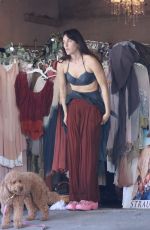 SCOUT WILLIS Trying on Clothes in Front of a Store in Los Feliz 07/08/2024