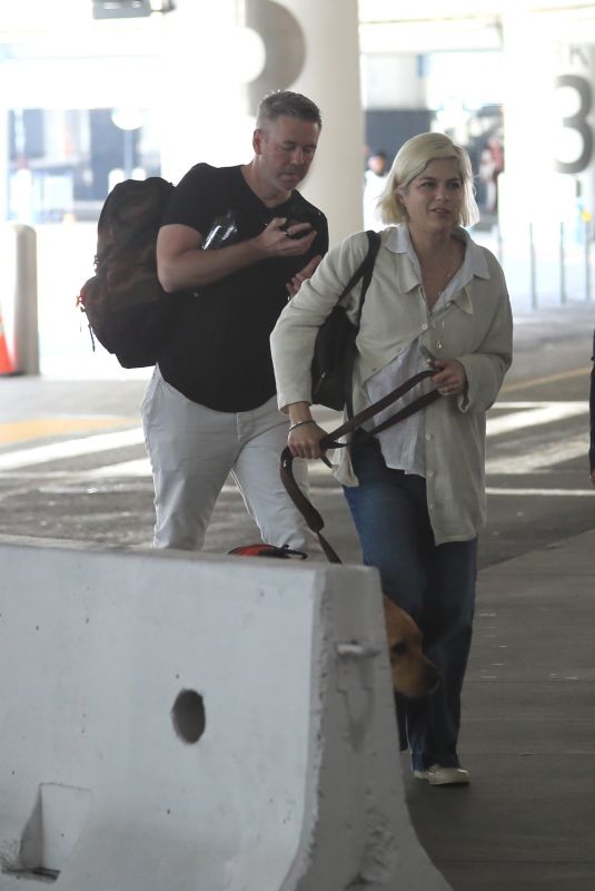 SELMA BLAIR Arrives at LAX with Her Service Dog 07/27/2024