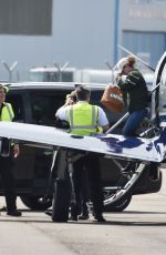 SHANIA TWAIN Arrives by Private Jet at Blackpool Airport 07/04/2024