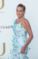 SHARON STONE at Knights of Charity Gala Photocall at Chateau de la Croix des Gardes in Cannes 07/22/2024