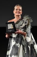 SHARON STONE at Lifetime Achievement Award at 70th Taormina Film Festival 07/19/2024