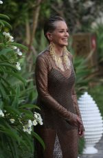 SHARON STONE Leaves San Domenico Hotel at 70th Taormina Film Fest 07/19/2024
