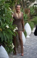 SHARON STONE Leaves San Domenico Hotel at 70th Taormina Film Fest 07/19/2024